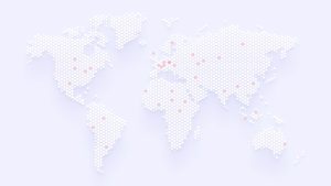 Map of the world showing KYC Registry access